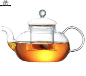 Clear Glass Teapot with Infuser – Heat-Resistant Borosilicate Glass | Loose Leaf Tea Pot with Lid