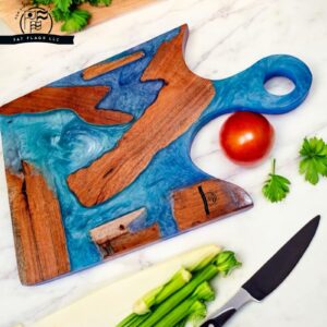 Chopper-Shaped Wooden Cutting & Chopping Board – 32 x 20 x 2.2 cm | Ideal for Meat, Cheese & Vegetables | Kitchen Essential